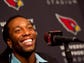 Aug. 20, 2011 - Cardinals wide receiver Larry Fitzgerald speaks about his new eight-year deal during a press conference at the Cardinals' practice facility in Tempe.