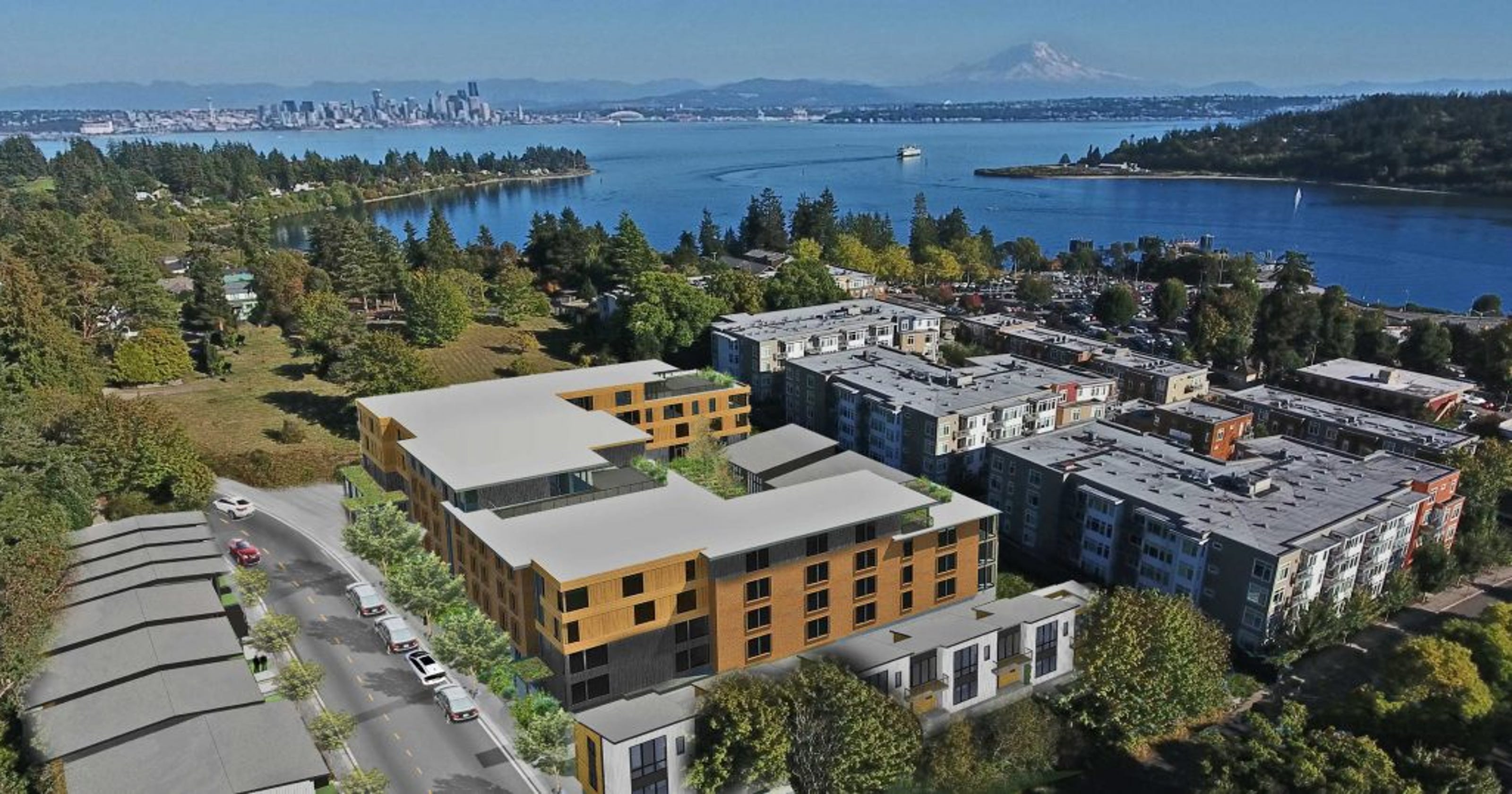 Residential community landing near Bainbridge ferry terminal Residential community landing near Bainbridge ferry terminal