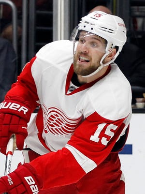Detroit Red Wings center Riley Sheahan.