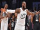 February 18, 2018: LeBron James celebrates a victory