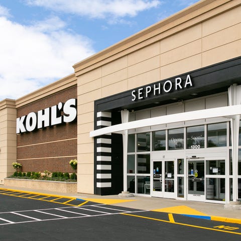 The exterior of a Kohl's store with Sephora co-bra
