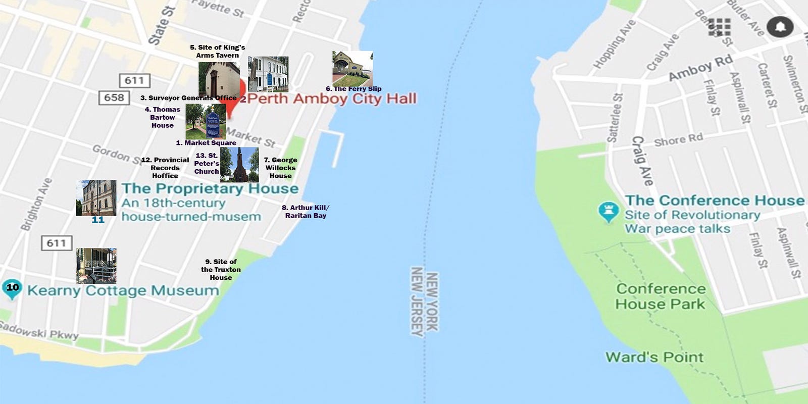 Walking Guide To Perth Amboys Colonial Revolutionary War