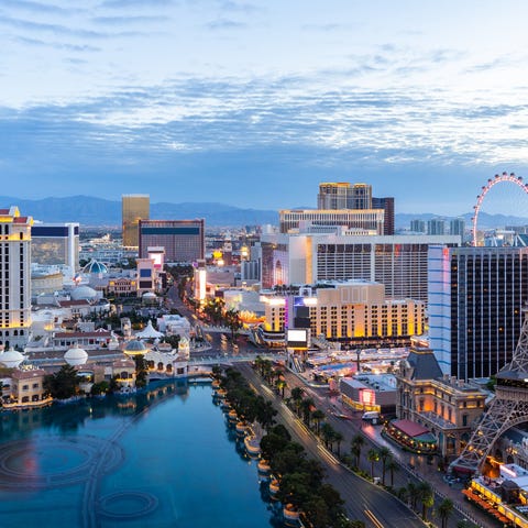 View of the Las Vegas Strip.