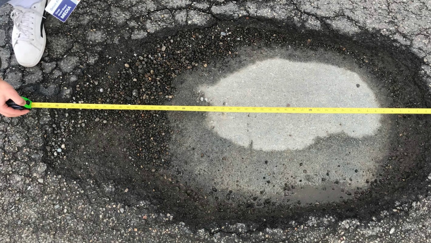 Here Are Metro Detroit S Biggest Deepest Potholes And Worst Roads