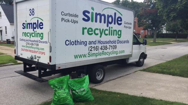 Simple Recycling started curbside pickup of unwanted clothing in Canton in 2016.