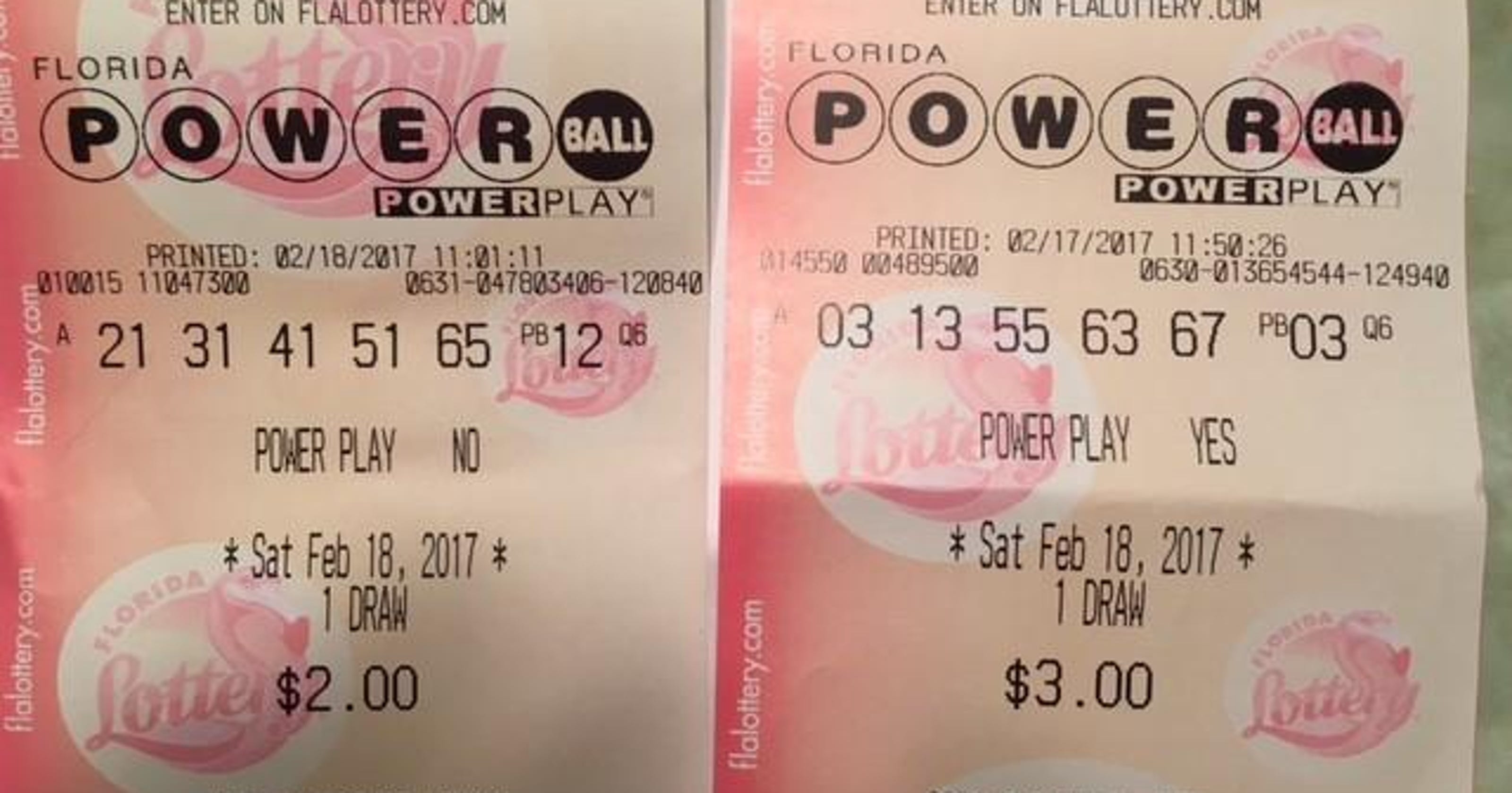 Powerball winning numbers