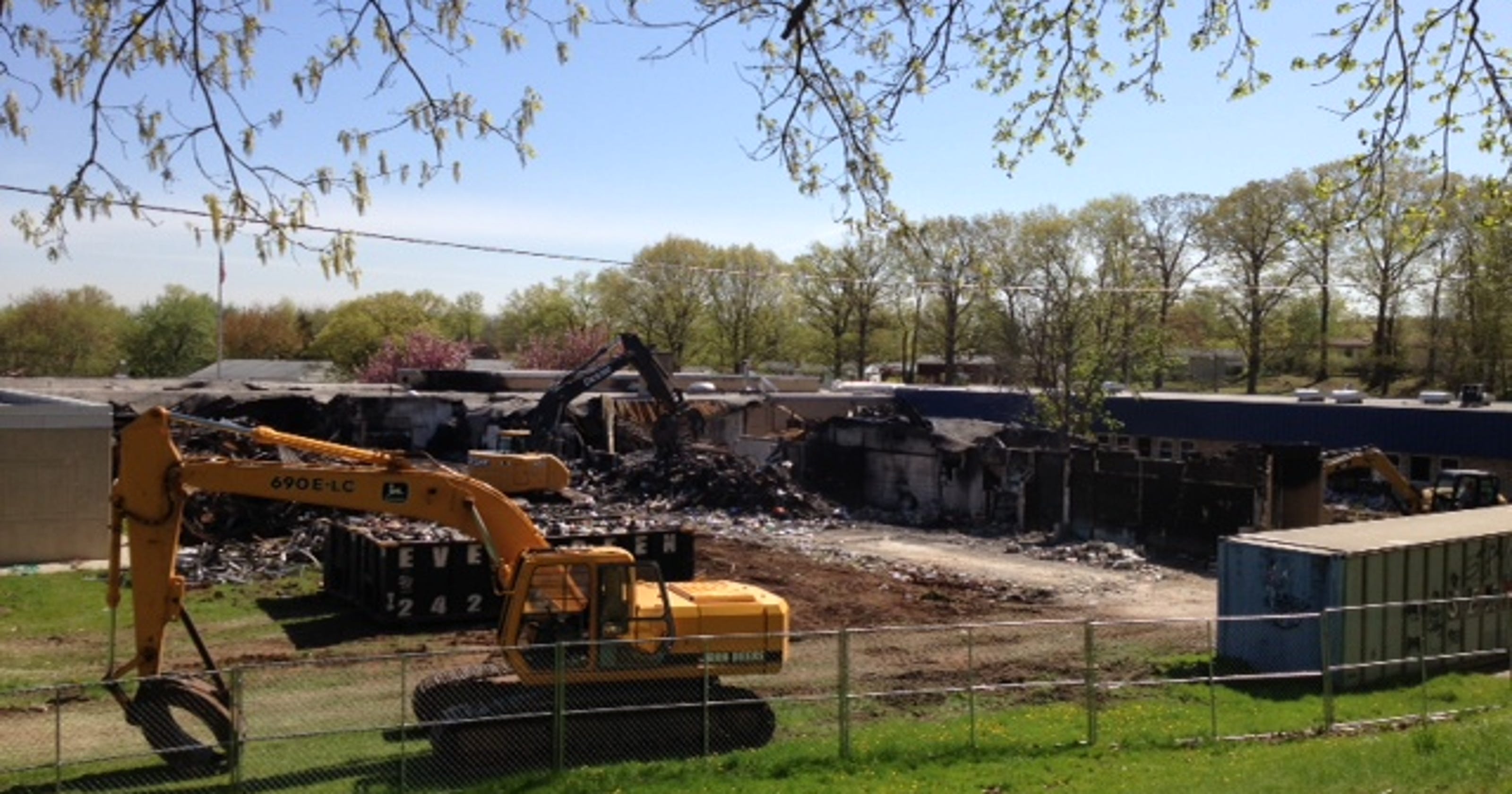 Demolition begins at fireravaged James Monroe School in Edison