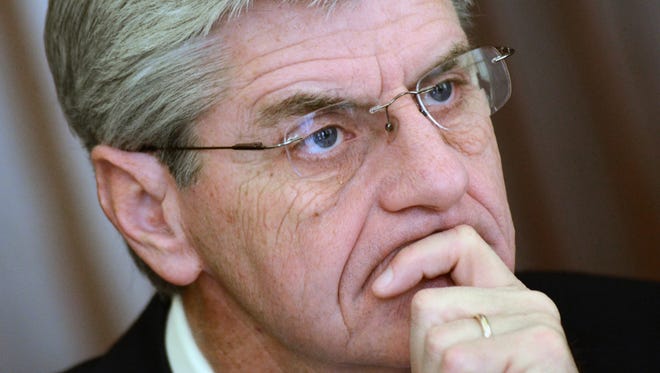 Gov. Phil Bryant meets with The Clarion-Ledger Editorial Board.
