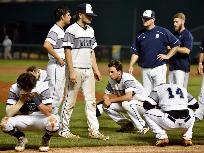 Dallastown players take a moment for themselves before