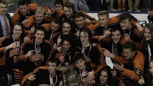 Brighton hockey's fourth Division 1 state championship is the top moment of the winter sports season in Livingston County.