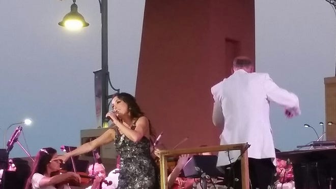 Singer Bárbara Padilla, a cancer survivor and top contender on "America's Got Talent" Season Four, performed a concert Thursday, May 24, 2018 in downtown Las Cruces.