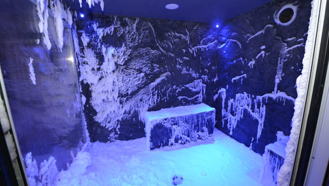 The spa on the Viking Star features a chilled "snow grotto" with real snowflakes falling from the ceiling. It's designed to stimulate the circulatory system.