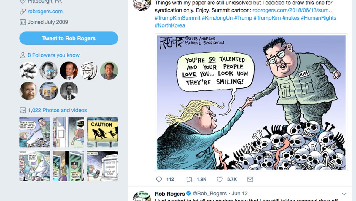 A Critical Cartoon Of Donald Trump Could Get You Fired In America