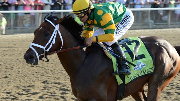 Palace Malice captured the 2013 Belmont Stakes (shown above) and the 2014 Metropolitan Mile a year later.