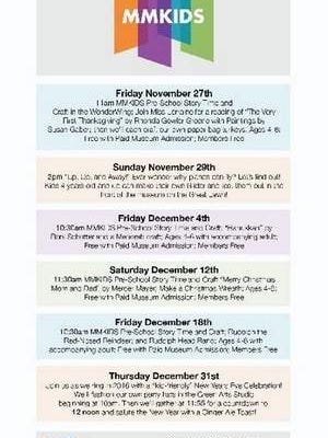 Monmouth Museum Kids Holiday Events