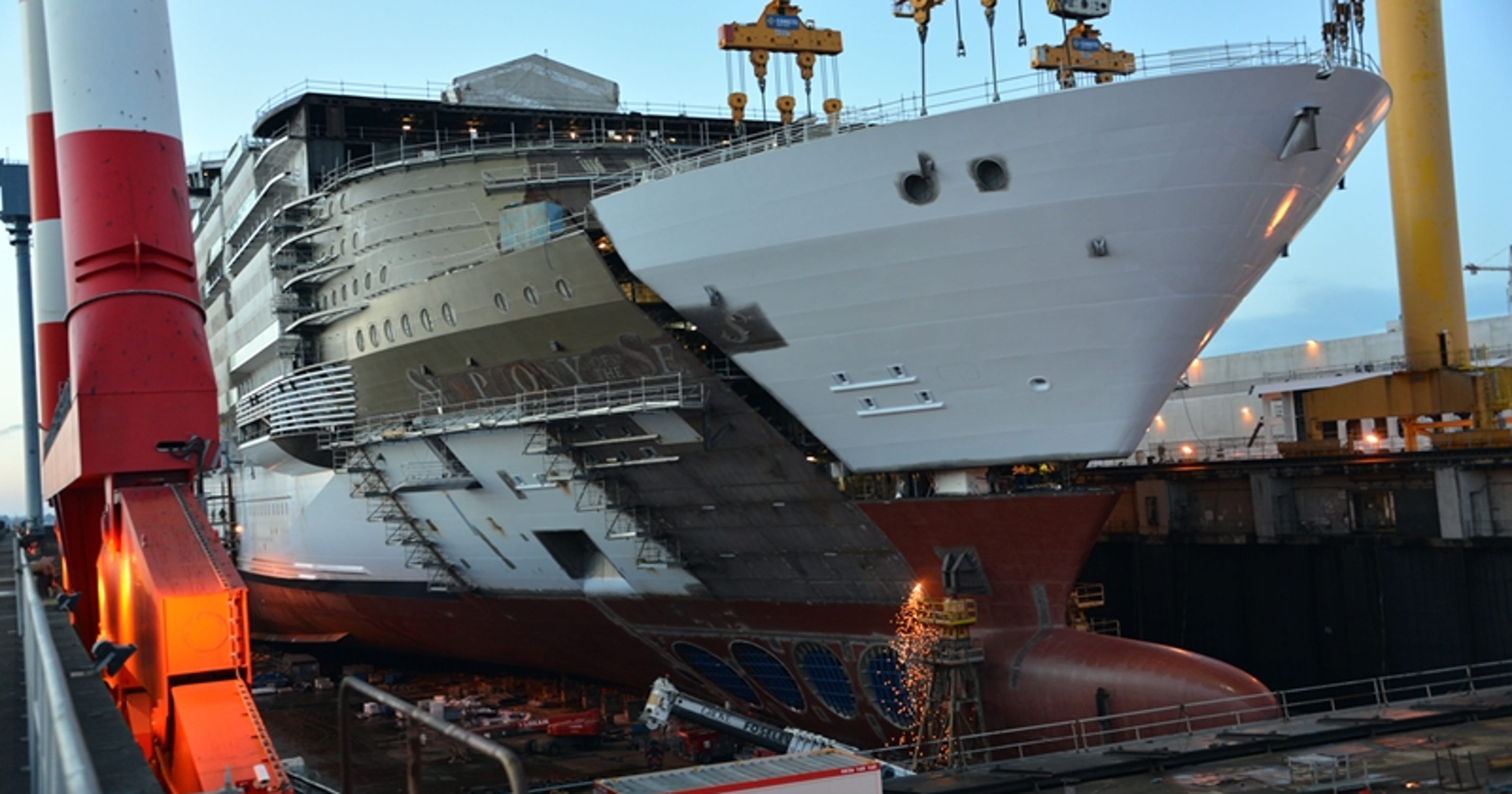 Sneak peek Inside the construction of the largest cruise ship ever