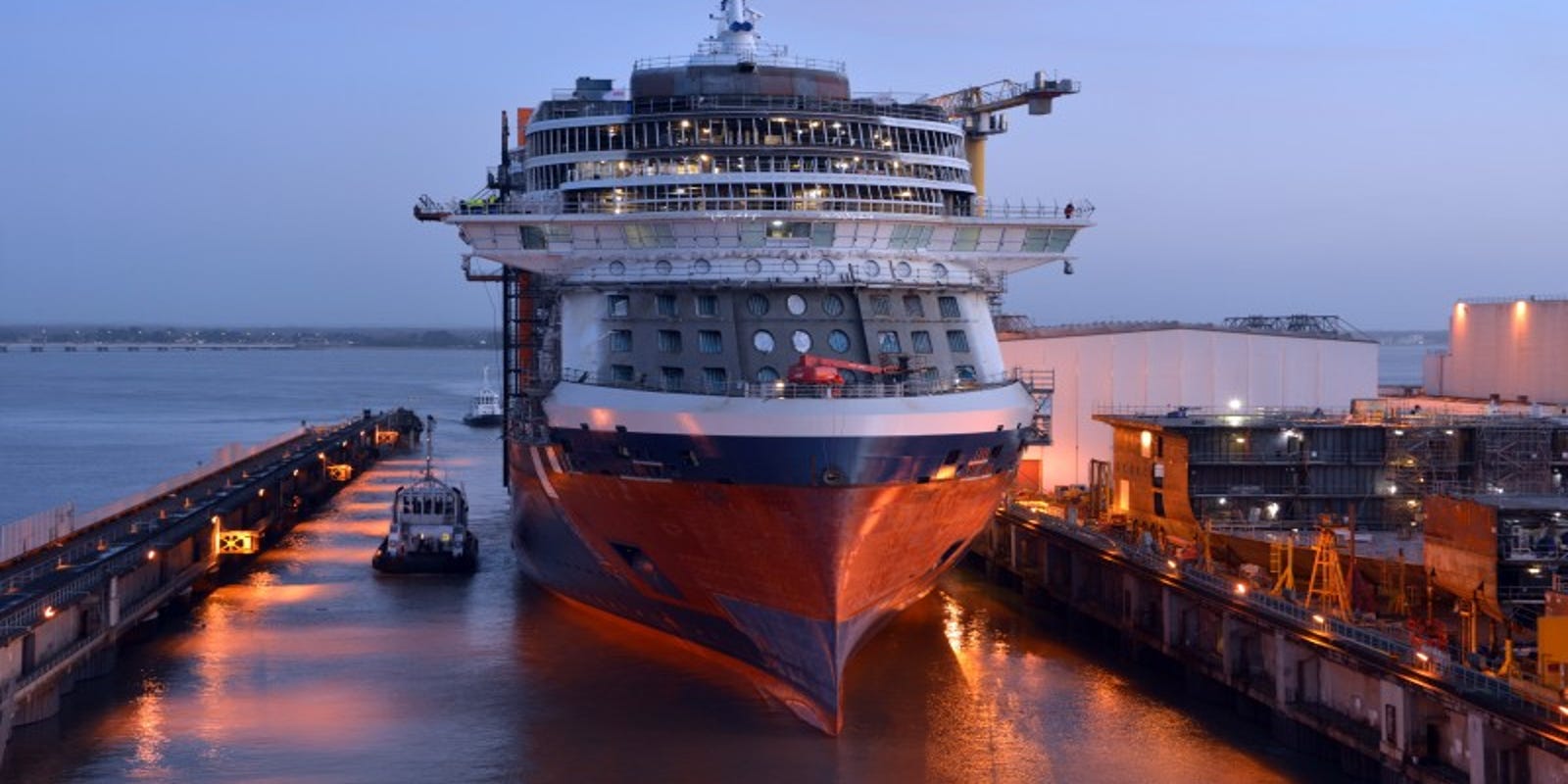 Celebrity Edge New Celebrity Cruises Ship Takes To Water