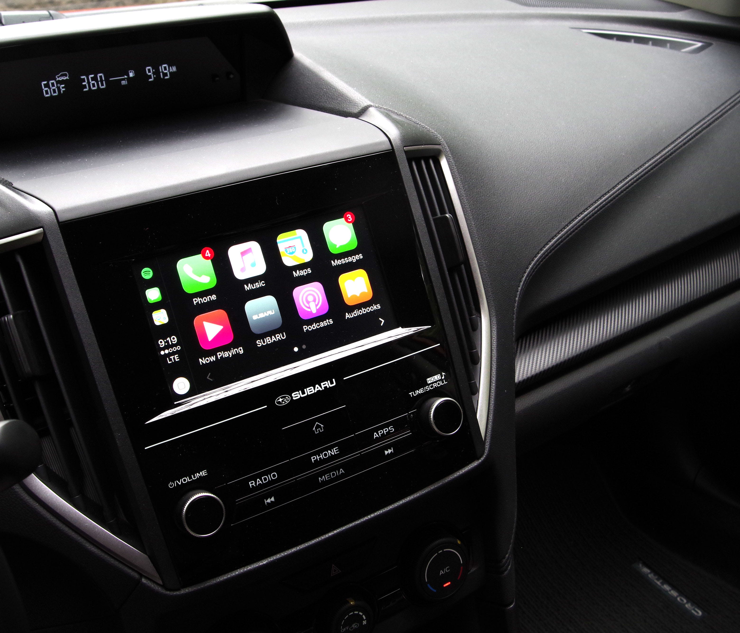 Apple CarPlay and Android Auto both come standard on the 2018 Crosstrek