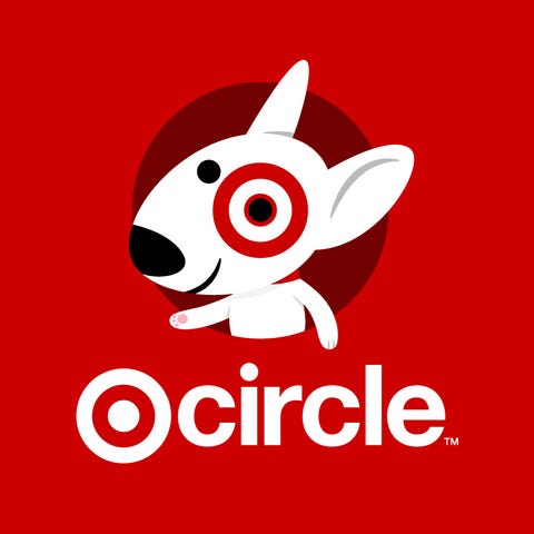 The Target dog mascot above the Target Circle logo