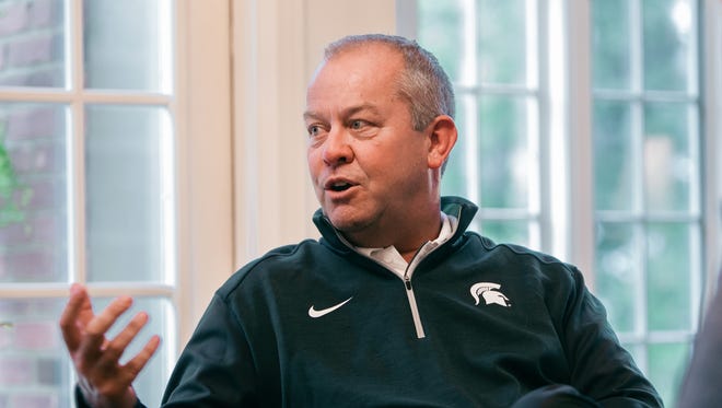 Michigan State athletic director Mark Hollis talks about his life Aug. 20, 2015.