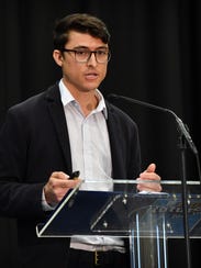 Michael Olaya, CEO of Dexter Learning, gave a presentation