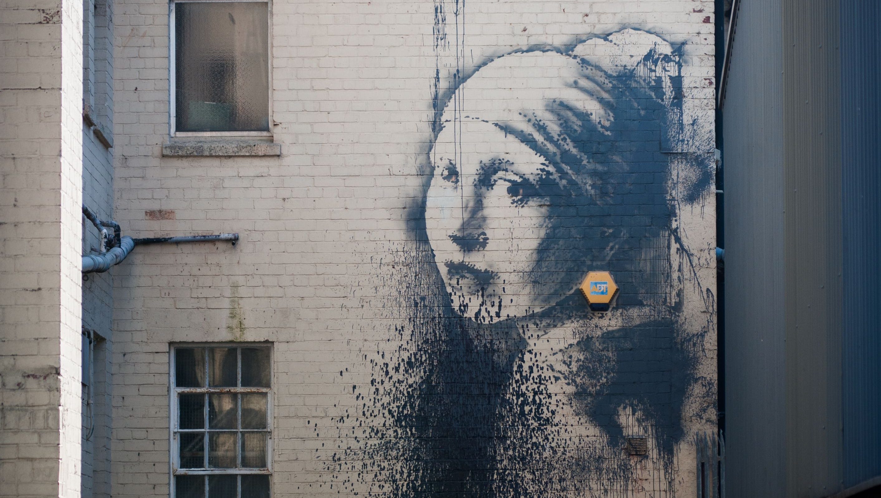 Banksy's 'Pierced Eardrum' painting vandalized