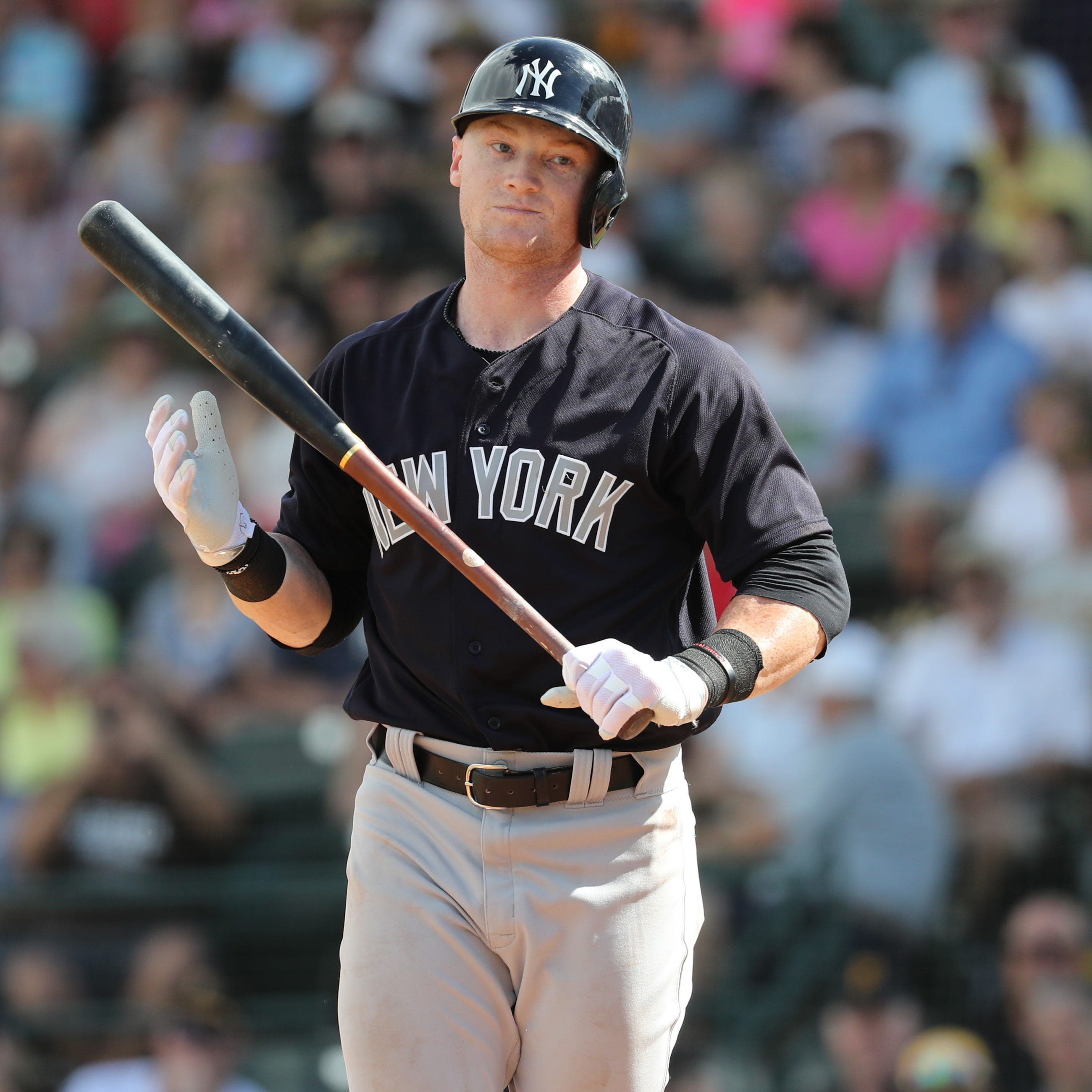 New York Yankees outfielder Clint Frazier during a spring training game in February.
