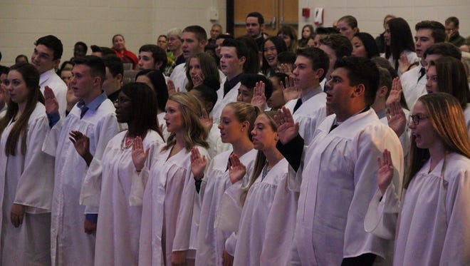 Delsea Regional High School recently held its National Honor Society induction ceremony.