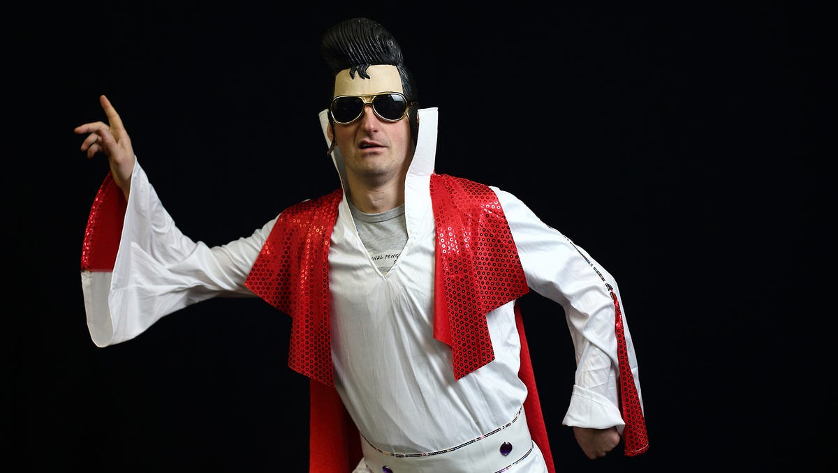 Strange characters at England's PDC World Darts Championships