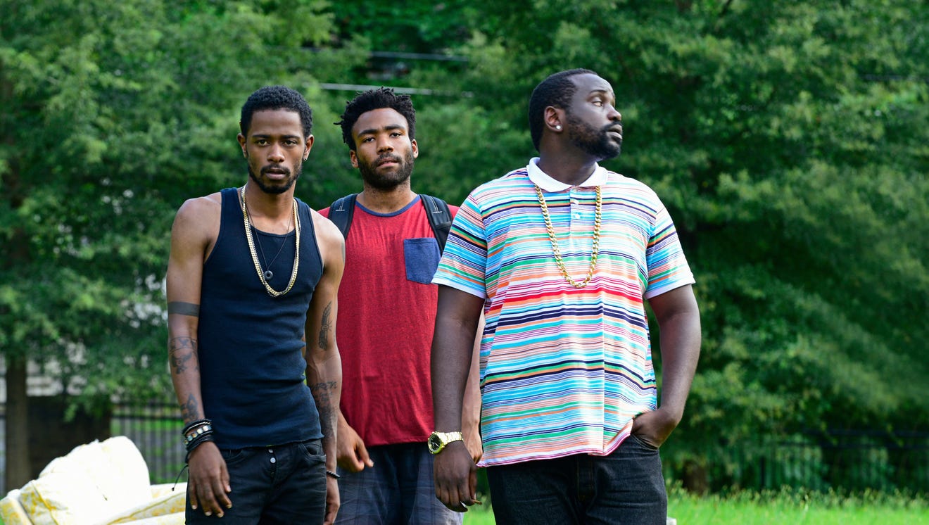 ...from left, Donald Glover as Earnest Marks and Brian Tyree Henry as Alfre...
