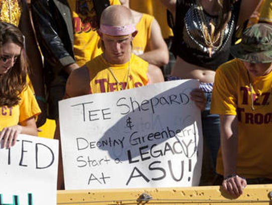 ASU students let Tee Shepard know in 2011 he was wanted.