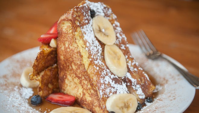 Treat yourself to Sabrina Cafe's stuffed French Toast,, a big driver of the lines every weekend at this popular brunch spot in Collingswood.