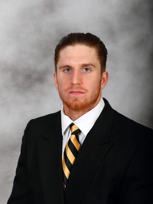 Wake Forest head shot of Mike Weaver from April of 2015.