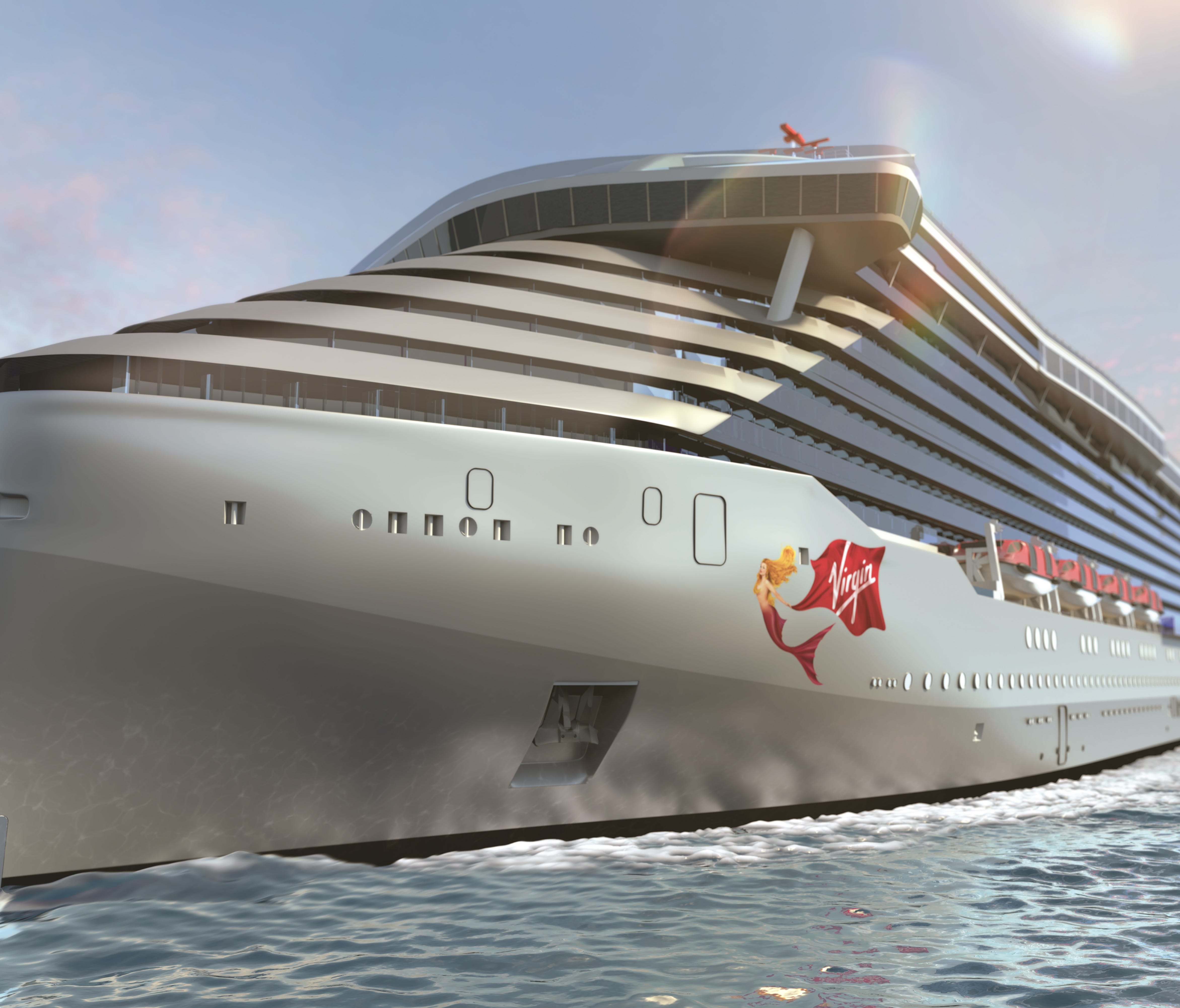Debuting in 2020, the first ship from start-up line Virgin Voyages will carry 2,860 passengers at double occupancy.