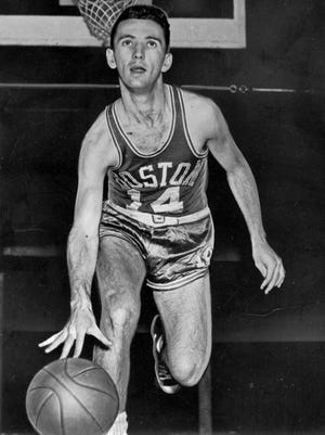Undated photo of Bob Cousy, who was one of the NBA's all-time great players but whose two-hand set shot is woefully out of date for today's game.