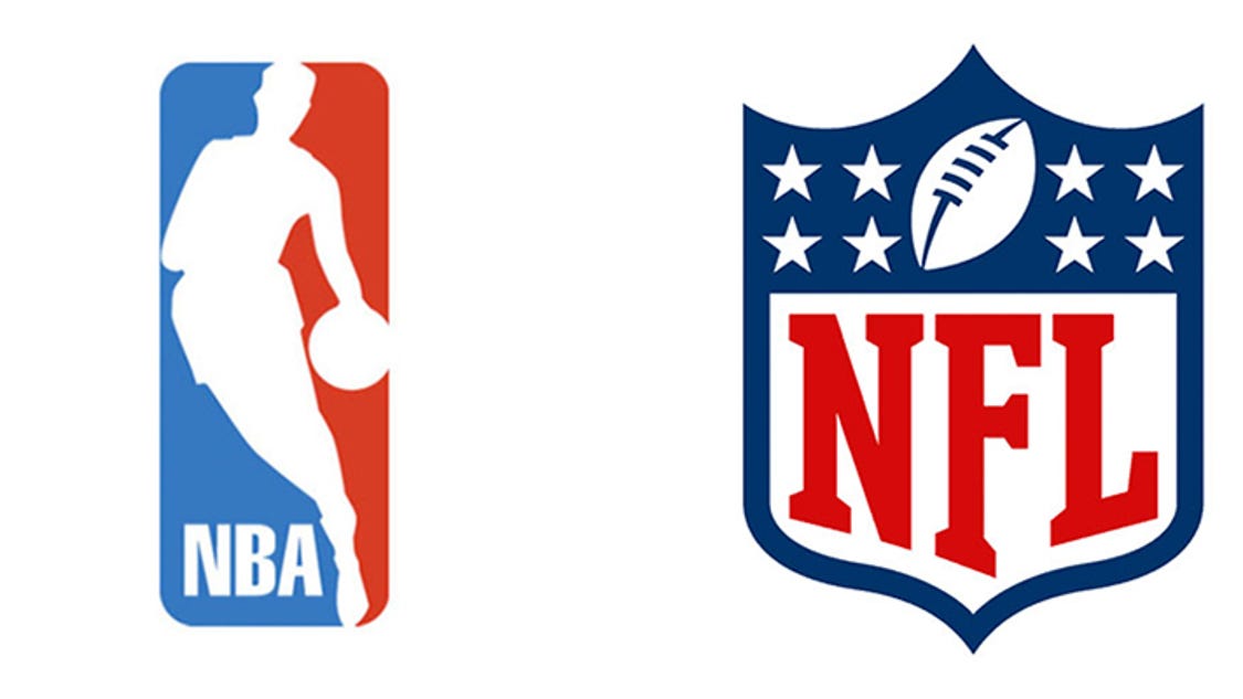 How Logos Explain Difference Between Nba Nfl