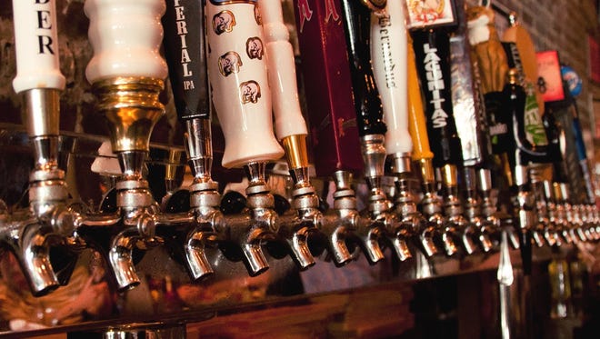 An extensive beer list is a big draw at Brickwall Tavern.