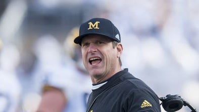 Michigan coach Jim Harbaugh
