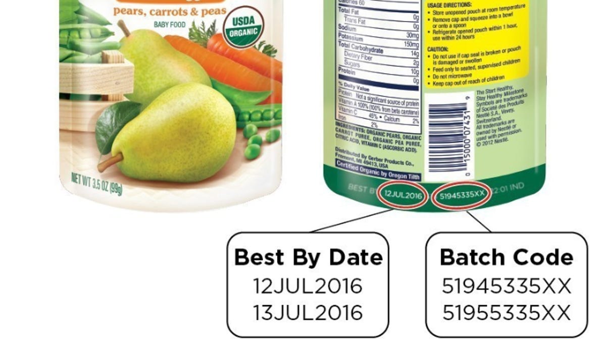 Gerber Recalls Organic Baby Food Pouches