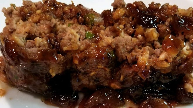 Meatloaf with Caramelized Onion Jam.