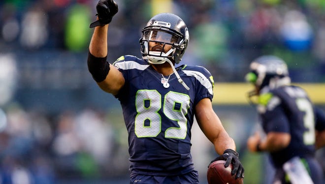 Seahawks WR Doug Baldwin had 14 TD catches in 2015 after totaling 15 in his first four seasons.