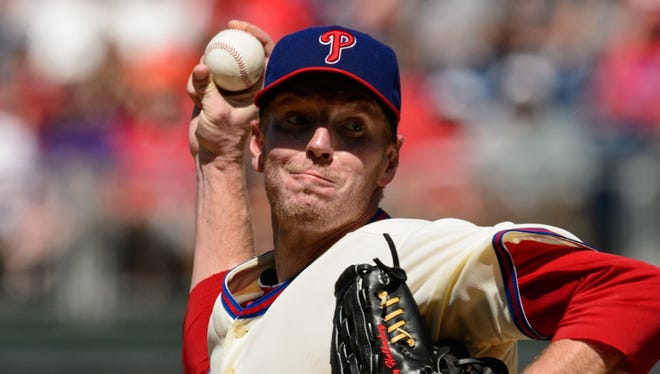 Roy Halladay pitched six strong innings in his return from the disabled list.