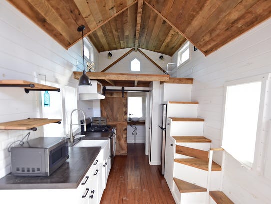 The inside of a tiny home in Mt. Joy Township in Lancaster