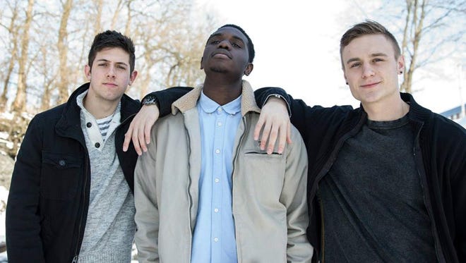 Brad Hartman (left), Najee Parker (center) and Lucas Gienow (right) make up Sheridan Ave. The group formed at Lebanon Valley College, and they list their musical influences as John Mayer, Maroon 5 and Chance the Rapper.