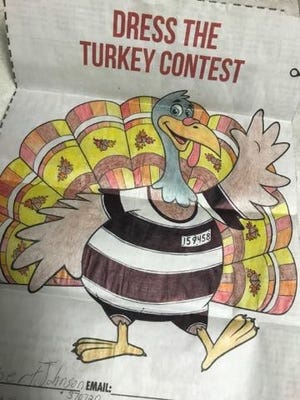 Robert Jonson, 43, submission in Courier Journal's "Dress the Turkey" Contest.