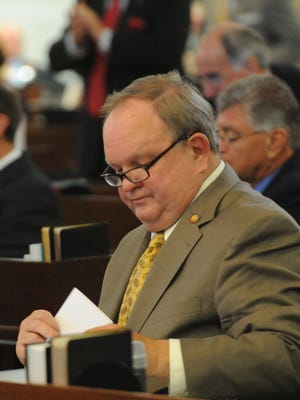 Rep. Chuck McGrady, R-Hendersonville, sits in the state House in this file photo.