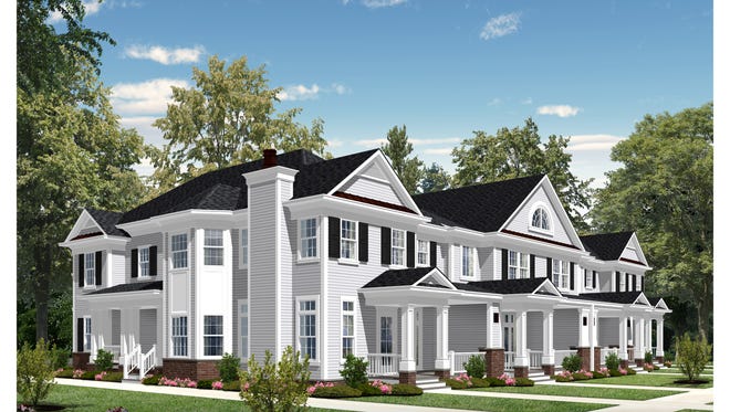 There are four distinct townhome floor plans at The Gateway, a new community underway in Cranbury.