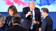 The Trumps toast during a state dinner at South Korean's