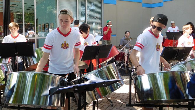 Leon’s Lion Steel band performing
