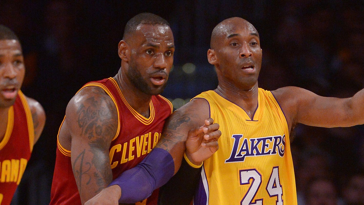 Kobe Lebron Lakers >> LeBron James' Cavaliers top Kobe Bryant's Lakers in Kobe Lebron Lakers >> LeBron James' Cavaliers top Kobe Bryant's Lakers in